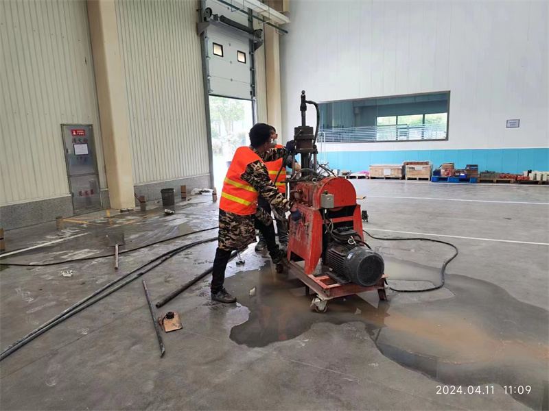 广水厂房地面下沉塌陷注浆加固施工